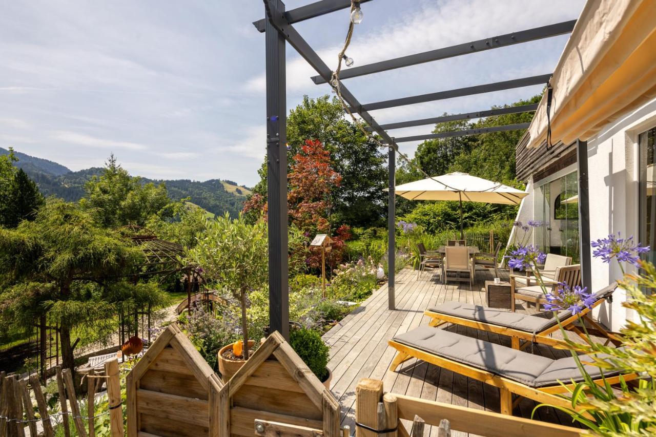 Waldlounge - Gartenwohnung Oberstaufen Εξωτερικό φωτογραφία